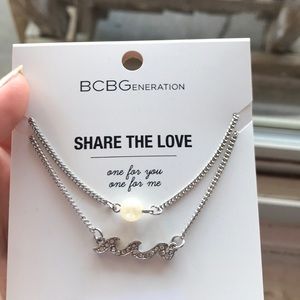 Two silver chokers set